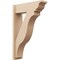 Ekena Millwork 7 1/2-in W x 24-in D x 36-in H Funston Trad Rough Cedar Woodgrain TimberThane Outlooker, Primed Tan OUTUR075X24X36FST04RCPR - alternate 1